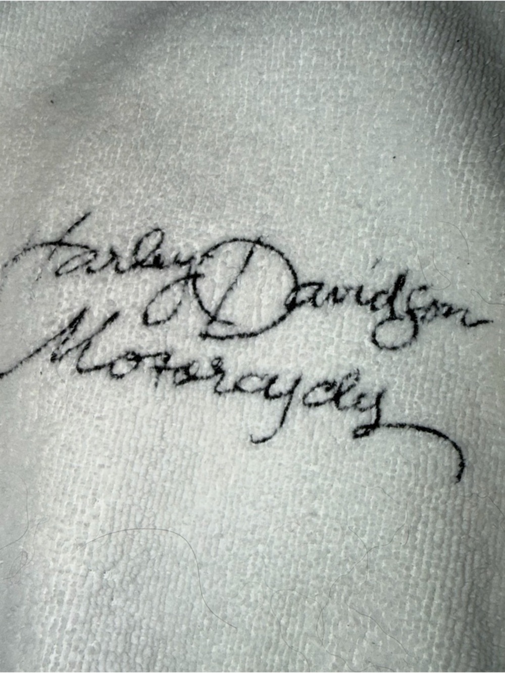 White Harley Davidson Robe - Picture 3 of 10
